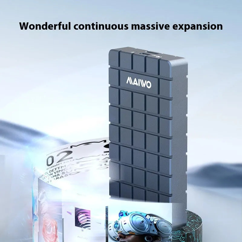 USB4 hard disk box aluminium enclosure for M.2 NVMe SSDs with 40Gbps speed