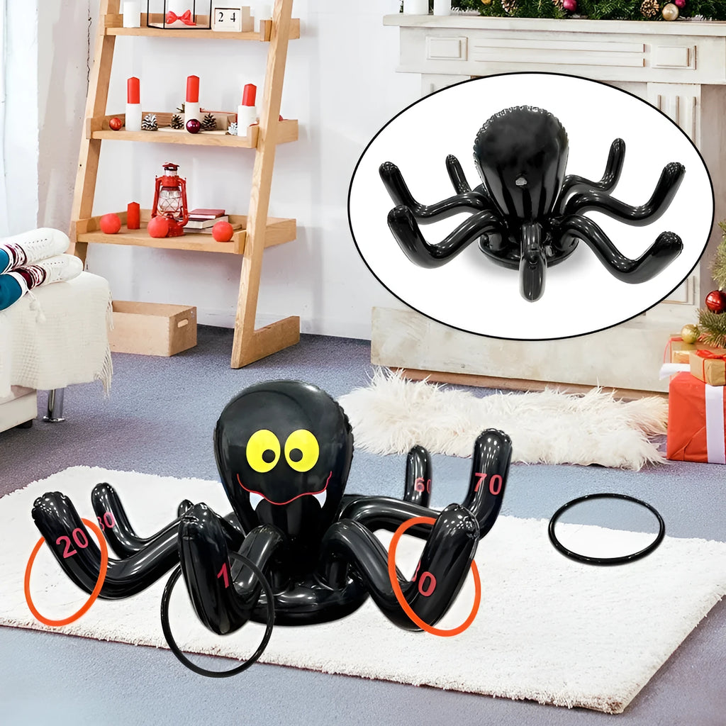 PVC inflatable character ferrule throwing toy in multiple Halloween and festive designs