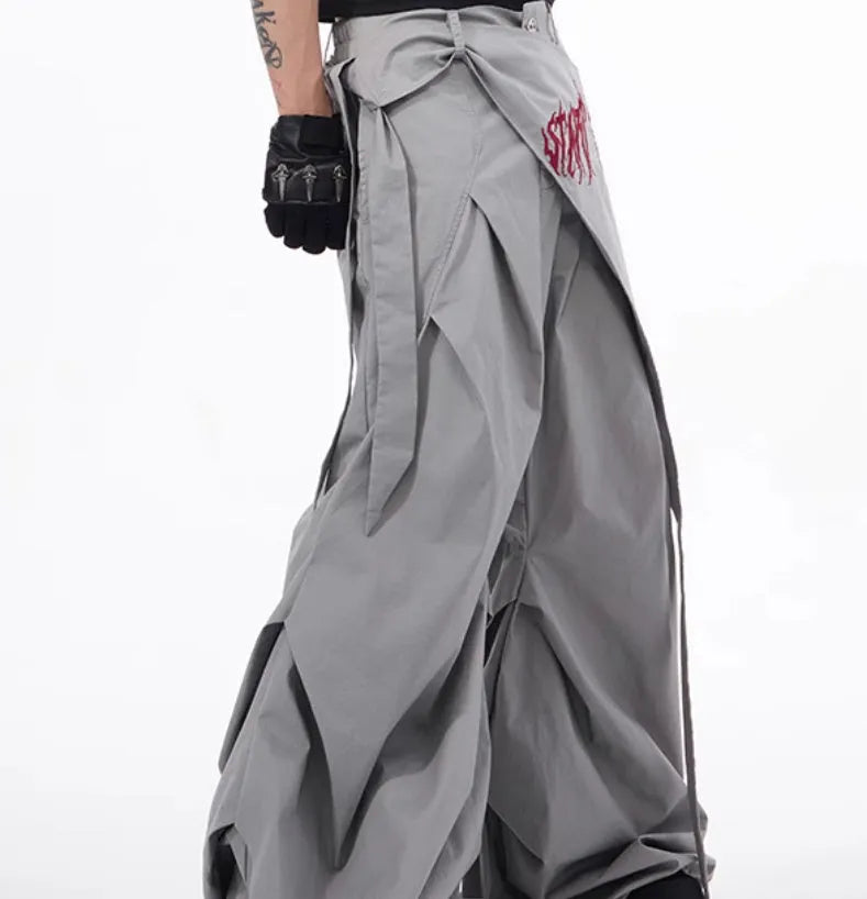 Boys wide-leg trousers in Korean style black and grey options