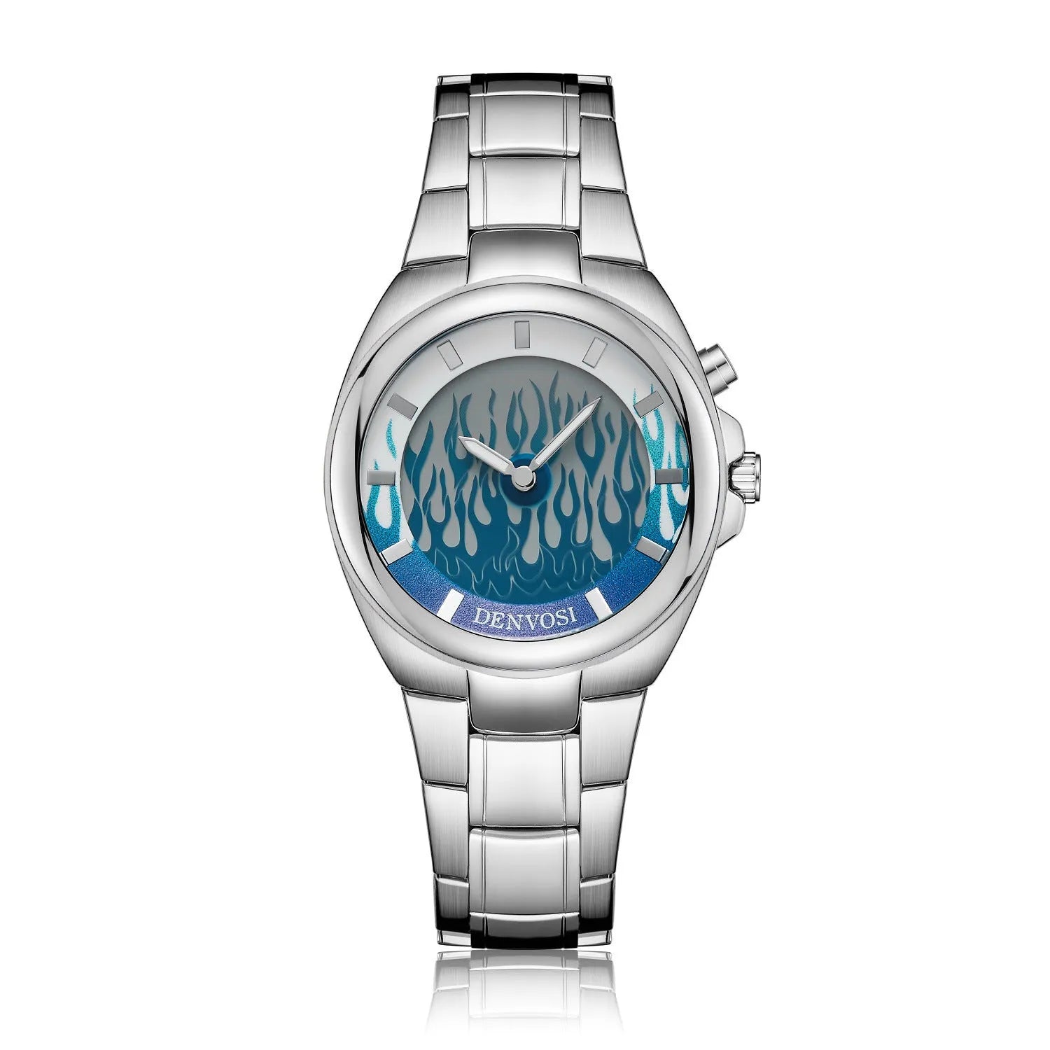 Millennium vintage Y2K digital dual display men's watch with 40mm dial and stainless steel buckle