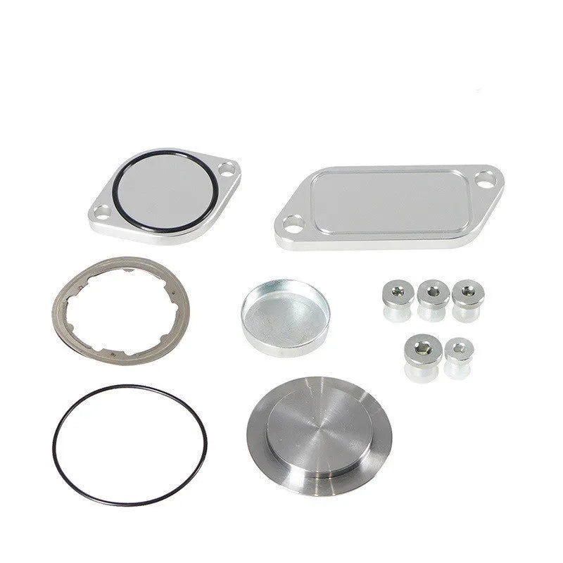 Silver aluminium alloy valve cover for automotive exhaust gas recirculation system