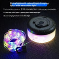 Rechargeable outdoor string lights with 30 LED beads in 8 metre length for camping and garden use