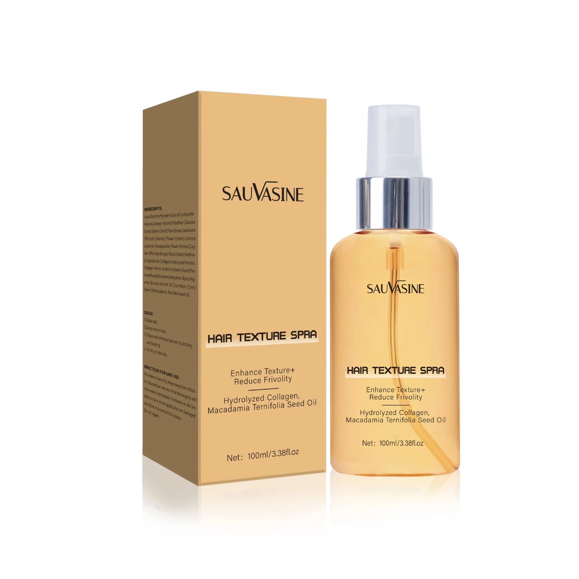 100ml scalp care spray bottle for frizz reduction and moisturising with SWX-248 export classification