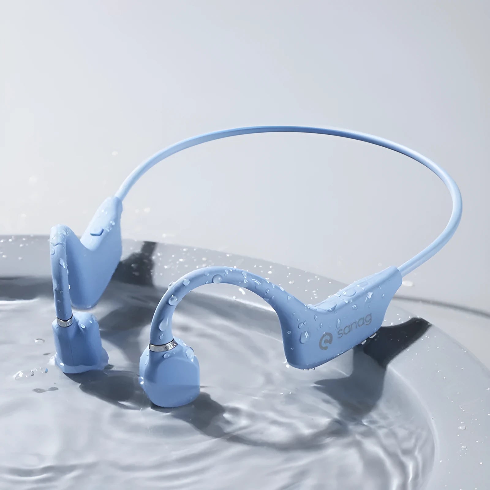 Bone conduction Bluetooth sports headset in neck-hanging design with six colour options
