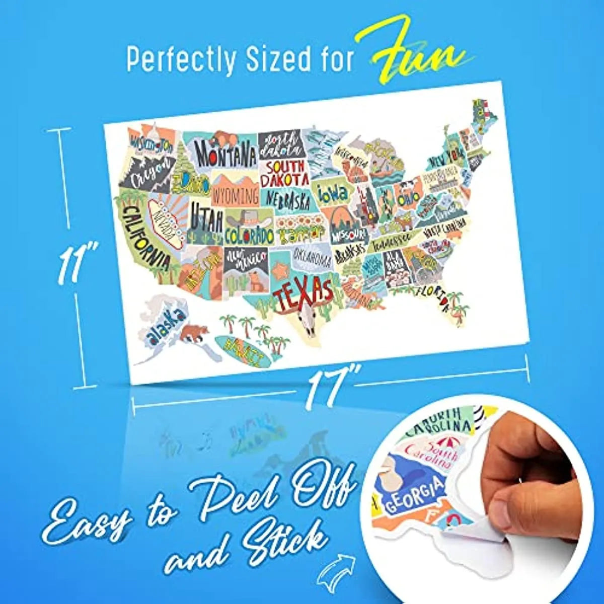 Travel-themed car body sticker set with world map design and custom letter stickers on white background