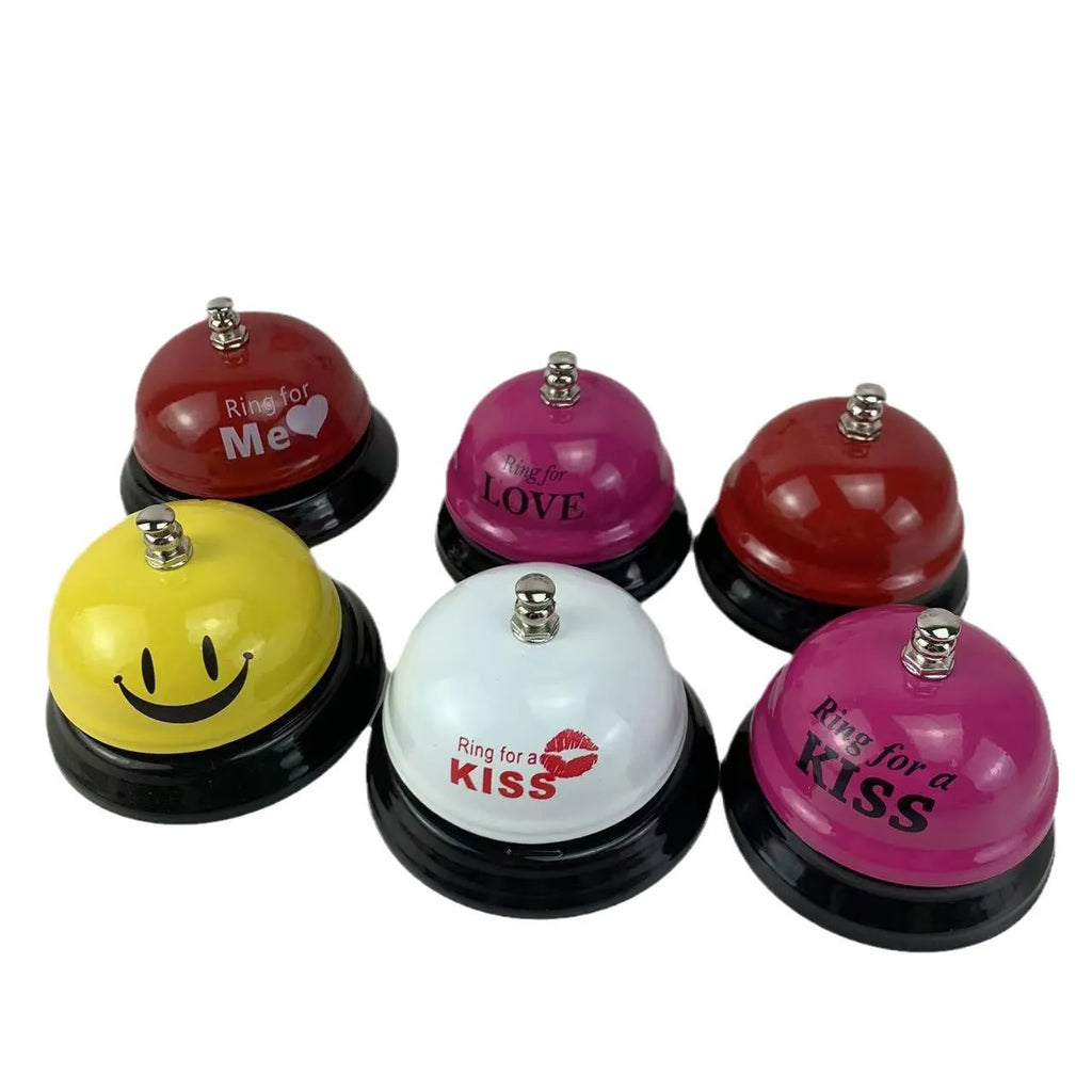 Iron classroom game alarm bell in various colours including Red Me and Green Tea variants