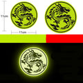 Pair of diamond-grade reflective warning stickers for vehicles measuring 9cm by 5cm