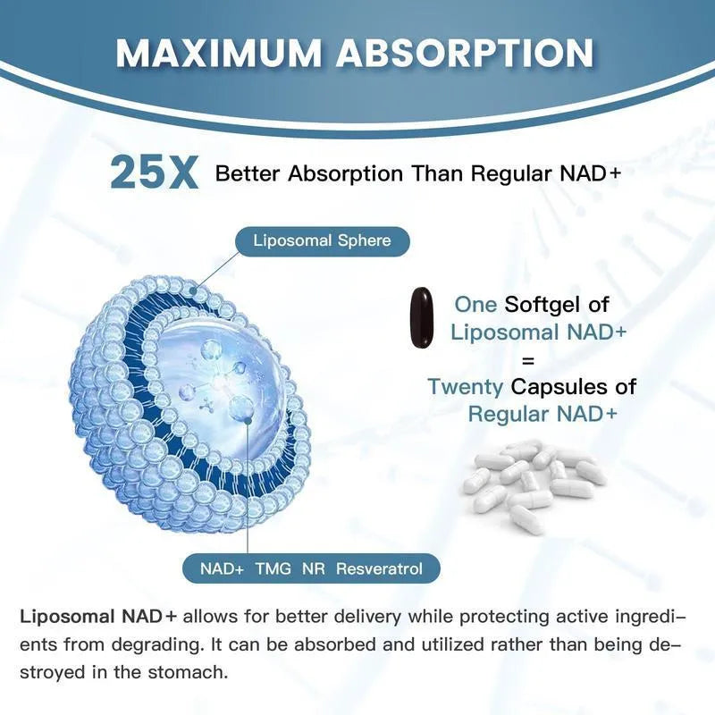 Bottle of nicotinamide mononucleotide NMN gel capsules dietary supplement with extraction formula