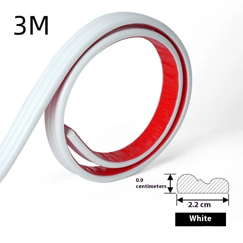Flexible PVC self-adhesive edge banding frame in black, gold, silver, and white colour options