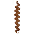 24-inch wine red synthetic wig with big wave texture and crochet braid base