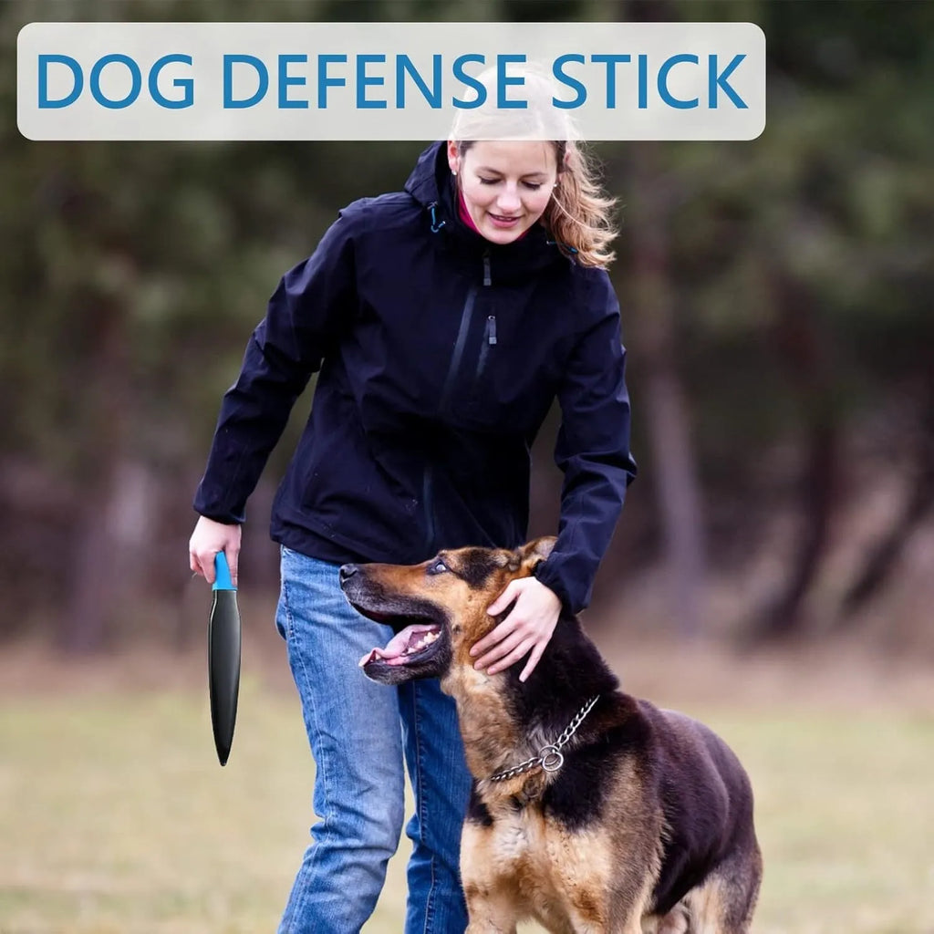 35cm long dog training stick with coloured handle for small medium dogs