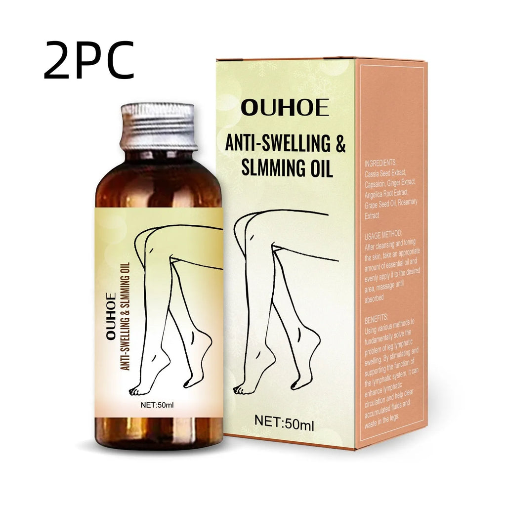 50ml essential oil bottle for body massage with botanical extracts including cassia seed and capsaicin