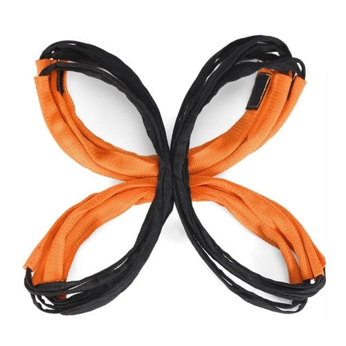 Butterfly ladder agility training equipment with plastic construction and jump grid patterns in six different length options