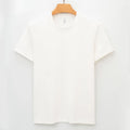 Men's antibacterial quick-drying short sleeve t-shirt in solid colour with straight cut design