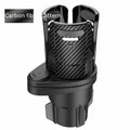 Second generation car cup holder modification accessory in carbon fibre finish