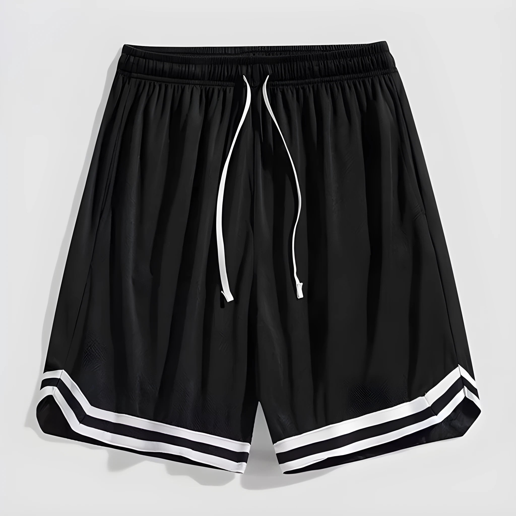 Men's loose fit gradient colour cropped casual trousers on size chart