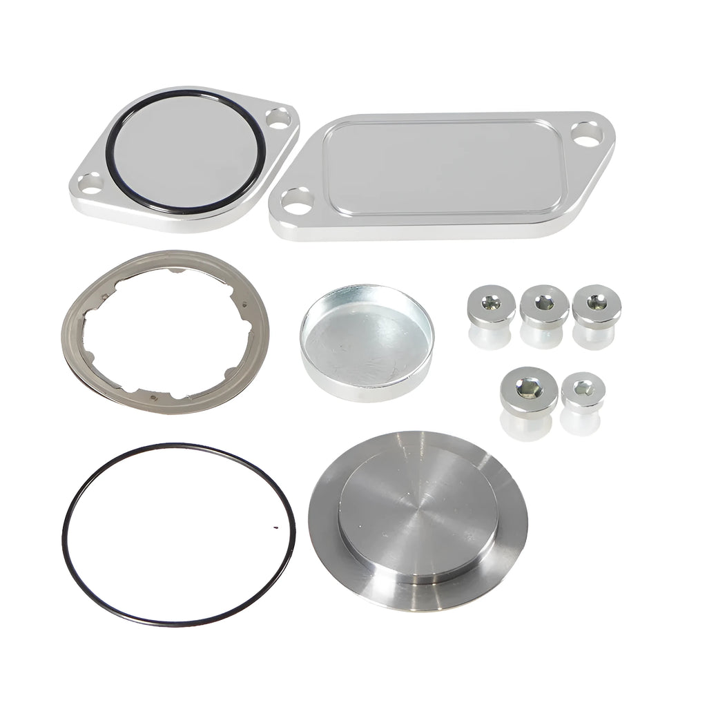 Silver aluminium alloy valve cover for automotive exhaust gas recirculation system