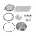 Silver aluminium alloy valve cover for automotive exhaust gas recirculation system