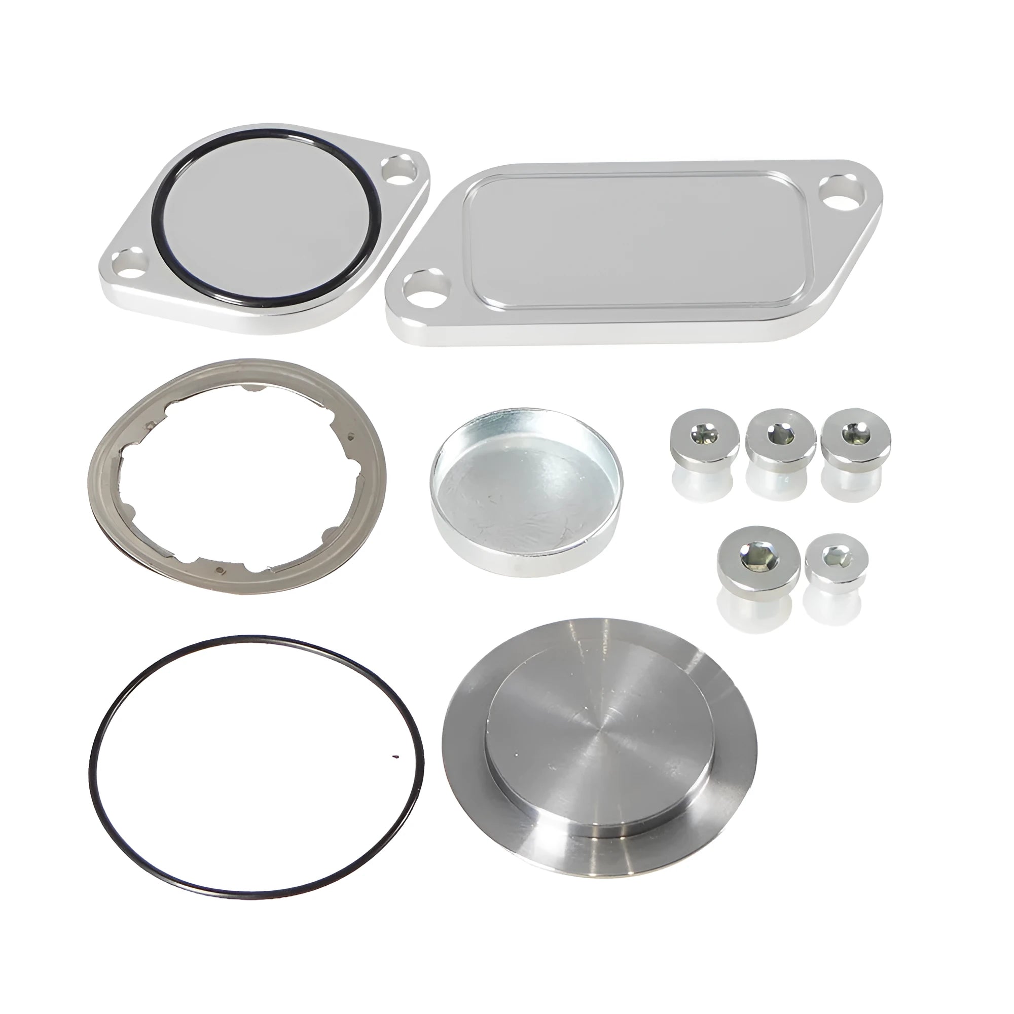 Silver aluminium alloy valve cover for automotive exhaust gas recirculation system