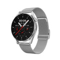 Smart watch with Bluetooth calling and QR code scanning on 1.3-inch IPS screen with metal wristband