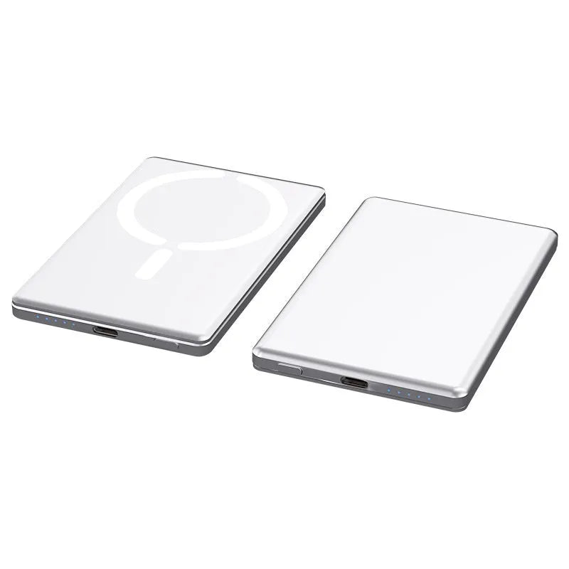 Ultra-thin magnetic power bank in alloy shell with 5000mAh or 10000mAh capacity