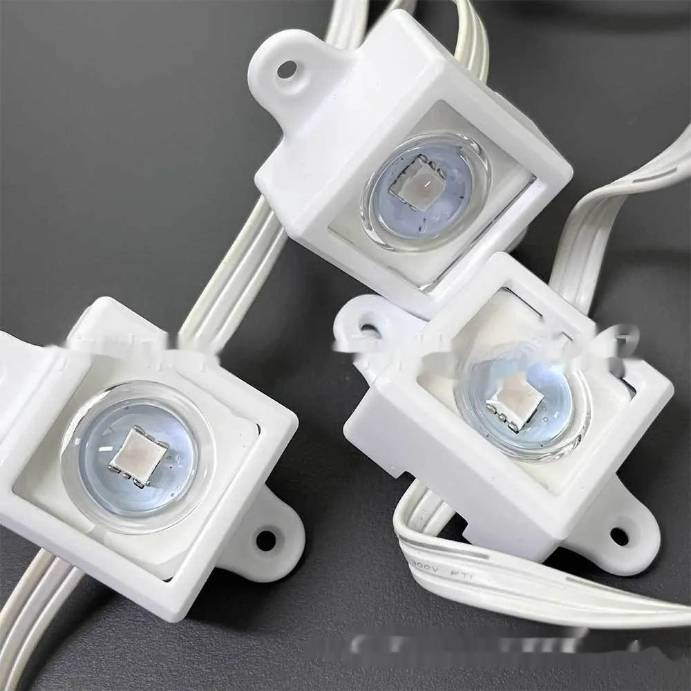 White plastic LED light protective lampshade for fixed brackets, measuring 1.7 by 6 centimetres.