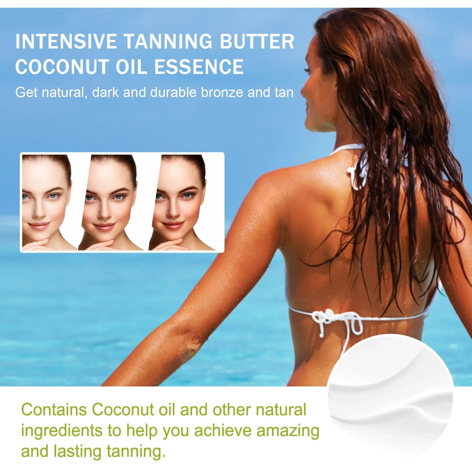 Coconut Help Black Frost outdoor skin blackening cream 100g tub