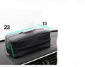 Black and beige PU leather hanging storage box for car and home organisation