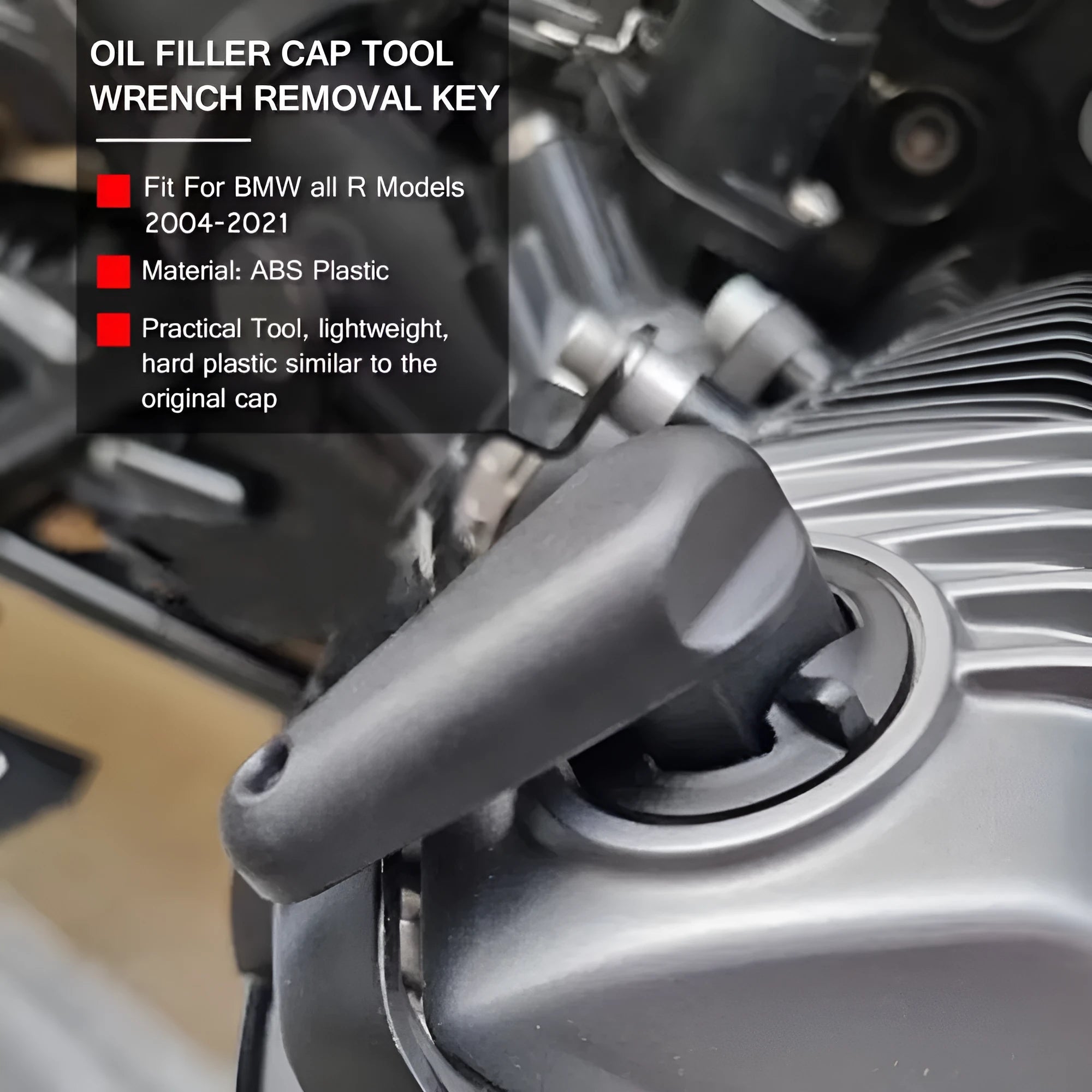 Black nylon adhesive quick release wrench for BMW motorcycle oil filter cap