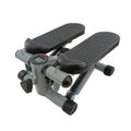 Silver grey hydraulic mini treadmill with pedalling machine for waist slimming and home fitness