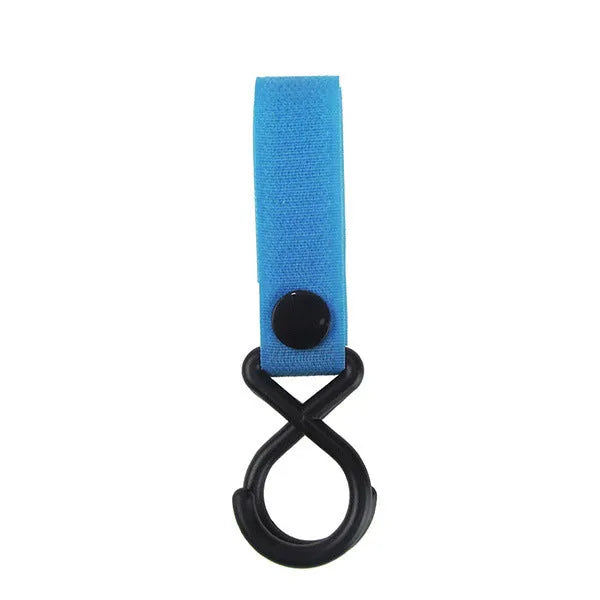 Nylon luggage velcro hook shown in multiple colour options including red, blue, green, and yellow variants