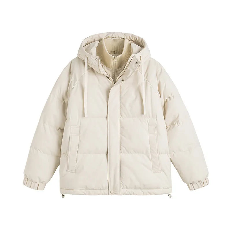 Loose winter padded coat with side pockets in six colour options