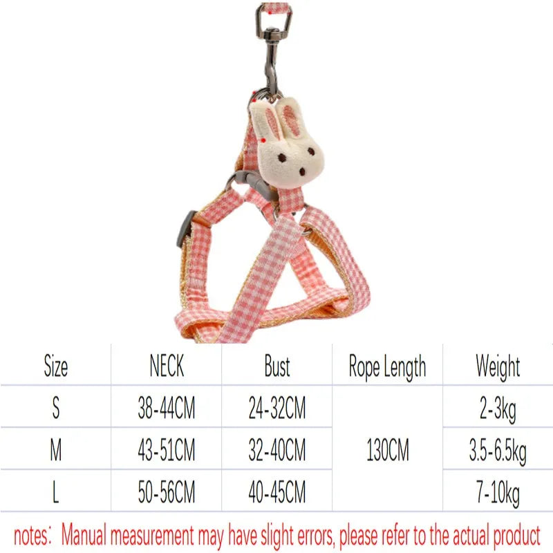 Quick release anti-pull nylon harness and leash for a small dog in blue.