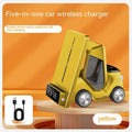 Grey, white, yellow, and orange 15W three-in-one wireless fast charging bracket for mobile phones and tablets