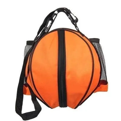 Black Oxford cloth basketball bag with a 9-litre capacity shown with both one-shoulder and two-shoulder strap options.