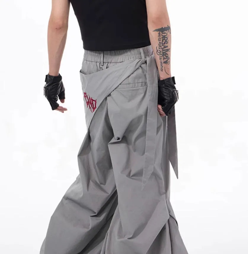 Boys wide-leg trousers in Korean style black and grey options
