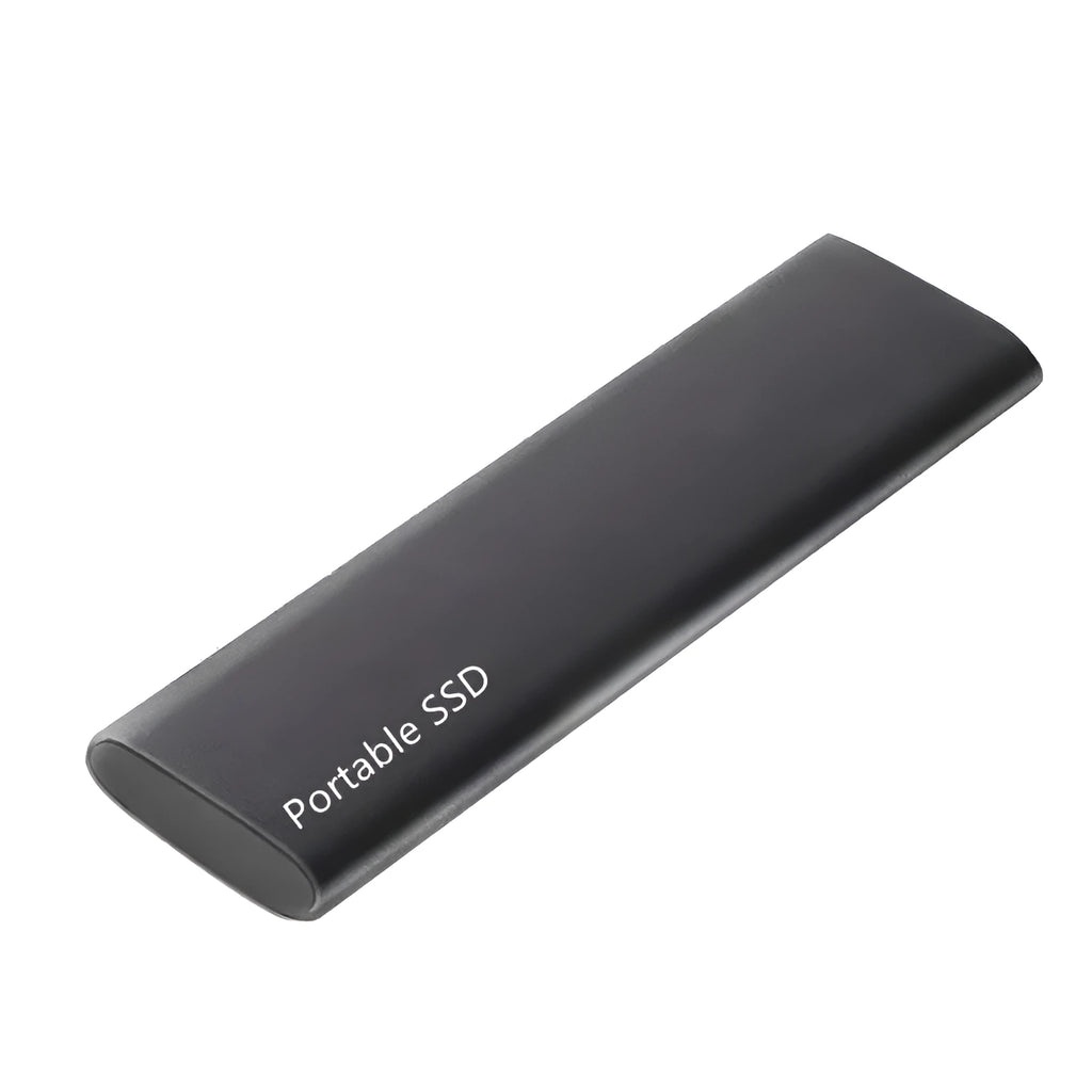 Metal shell mobile SSD expansion hard drive with ultra-thin design in red colour