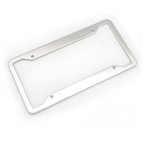 Aluminium alloy licence plate frame in black finish, showing 200x150mm dimensions.