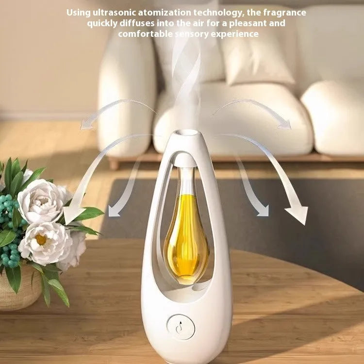 Ultrasonic aroma diffuser unit for essential oils or mosquito repellent liquid, with style selection options.