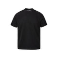Short sleeve loose fit top with air layer stitching texture in polyester fabric
