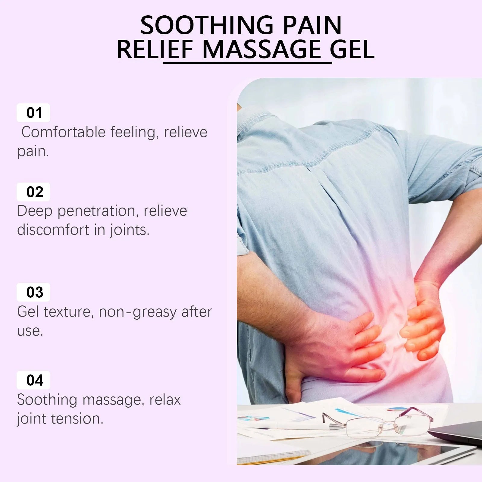 100g tube of body massage gel for joint knee and elbow daily care treatment