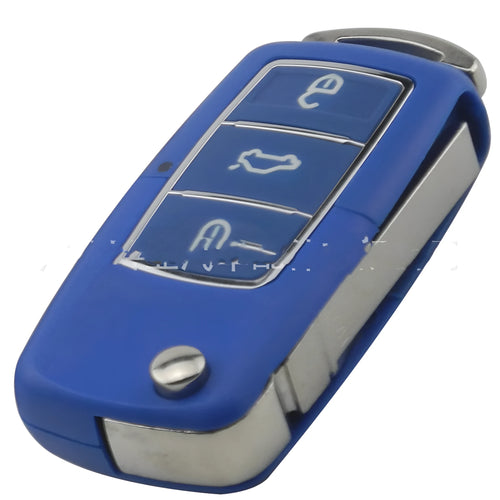 Volkswagen Jetta Golf 3-button car key fob replacement plastic housing shell in five colour options