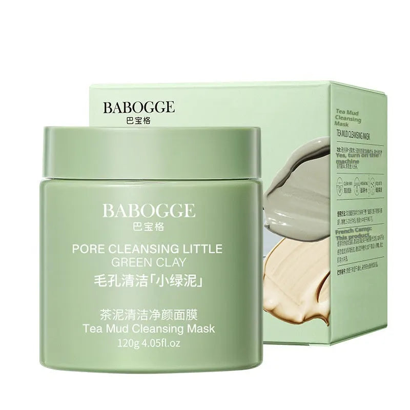 Pot of Tea Mud Cleansing Clay Mask, a 120g daub-type facial treatment.