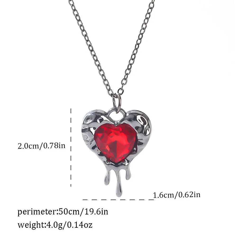 Dark style Halloween necklace for women with a choice of alloy bat, spider, or cross pendants on a chain.