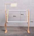 Solid wood vertical desktop cross stitch frame with adjustable height mechanism