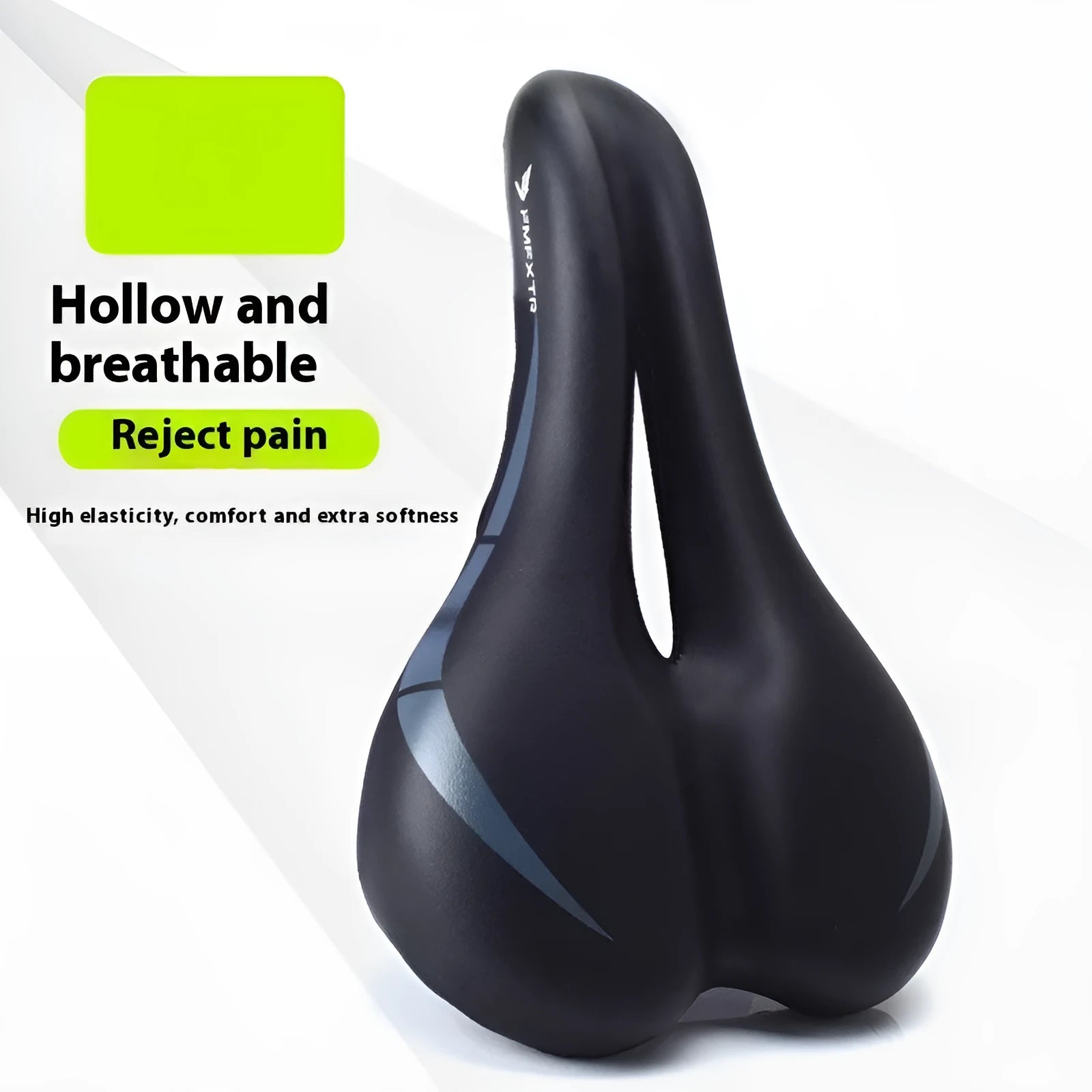 Bicycle seat cushion with hollow design showing 3147 colour and 270mm x 180mm dimensions