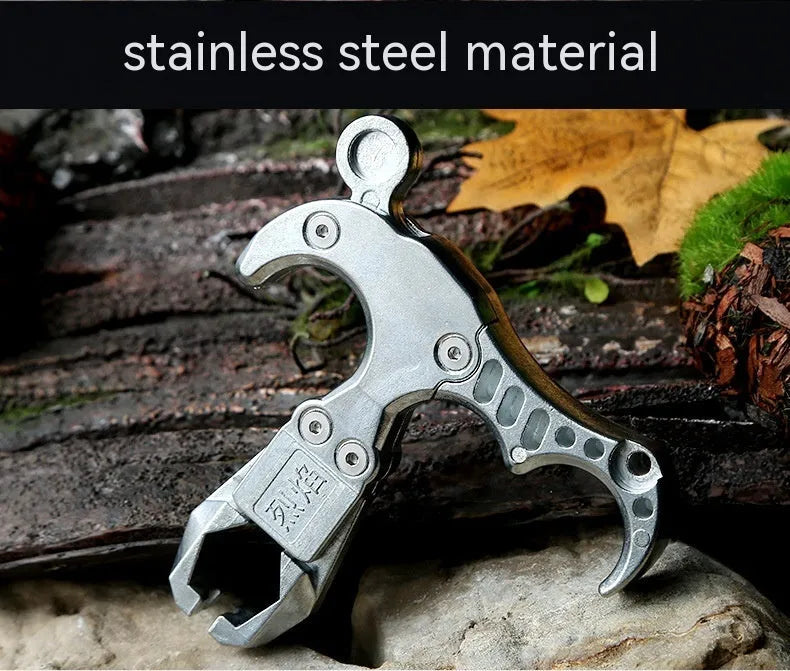 Zinc alloy fishing release aid with two-axis harpoon clip mechanism for terminal tackle management