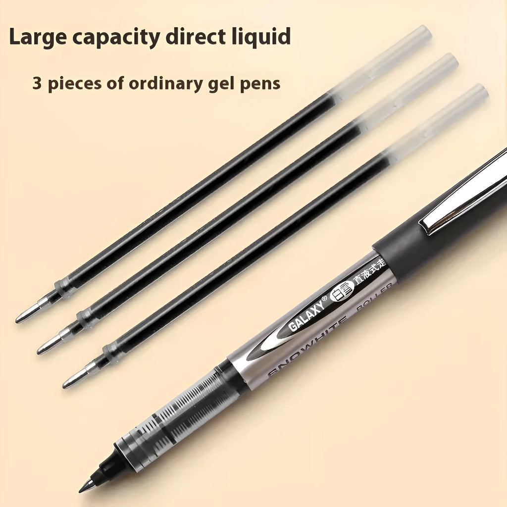 Box of 12 water-based quick-drying signature pens with 0.5mm tips in multiple colour options