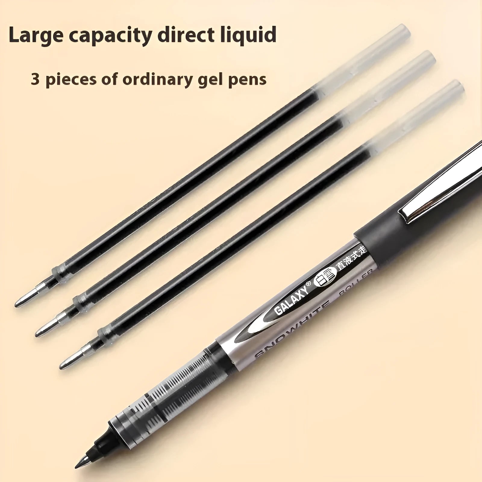 Box of 12 water-based quick-drying signature pens with 0.5mm tips in multiple colour options