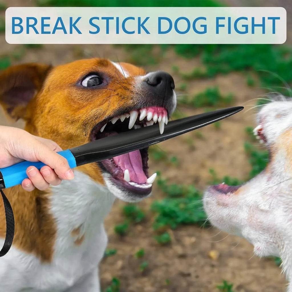 35cm long dog training stick with coloured handle for small medium dogs